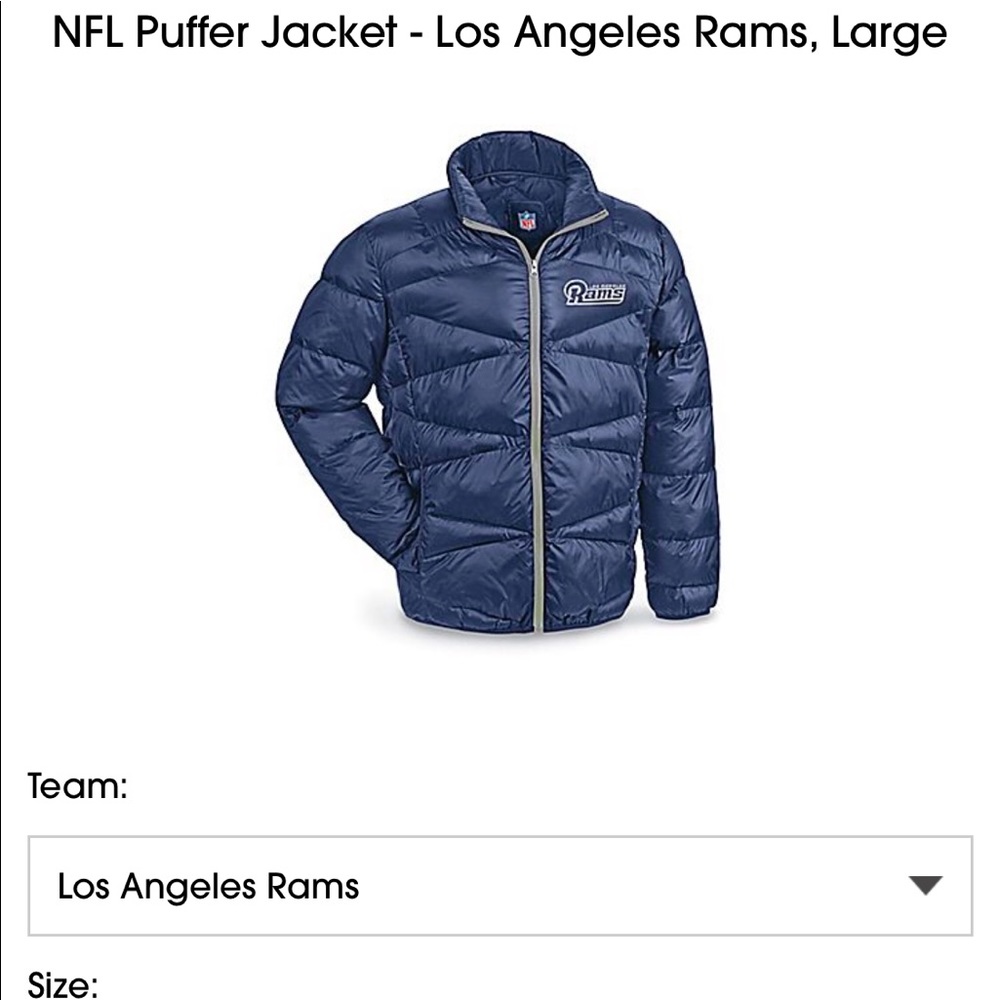 Los Angeles Rams Uline Puffer Jacket